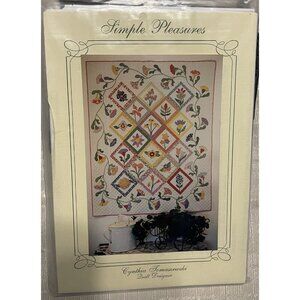 Simple Pleasures Pattern - Auntie's Garden Quilt (50" x 62") - Unused